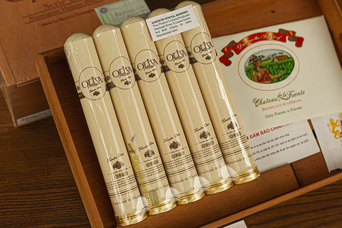 Oliva Serie G Toro Tubo hộp 5 điếu ống nhôm chính hãng