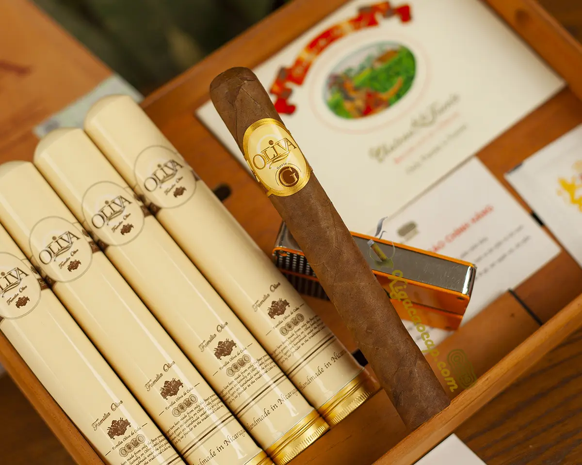 Oliva Serie G Toro Tubo hộp 5 điếu ống nhôm chính hãng