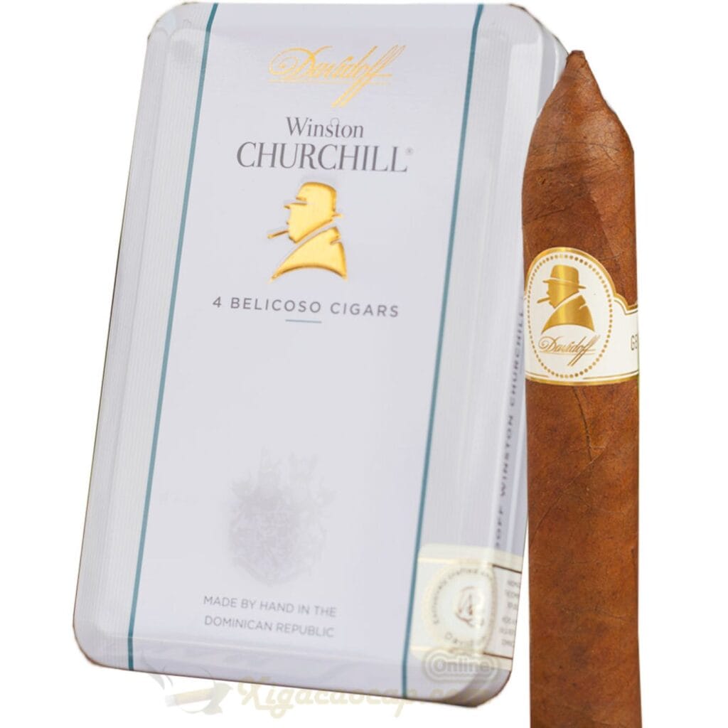 Xì gà hộp thiếc Davidoff Winston Churchill Belicoso gói - 4 điếu
