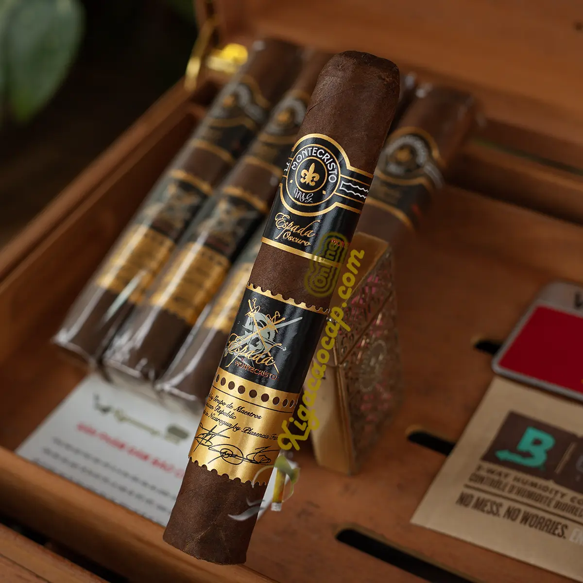 Cấu trúc điếu xì gà Montecristo Espada Oscuro Magnum lá bọc Oscuro