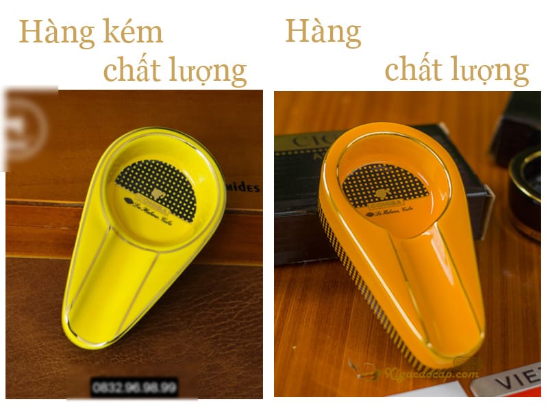 Phân biệt các loại gạt tàn kém chất lượng khác