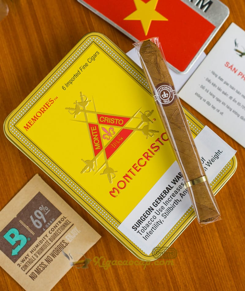 Xì gà mini hộp thiếc Montecristo Memories - 6 điếu 15 Xì gà phù hợp hoàn hảo cho những khoảnh khắc thưởng thức nhanh chóng nhưng vẫn đủ đầy hương vị
