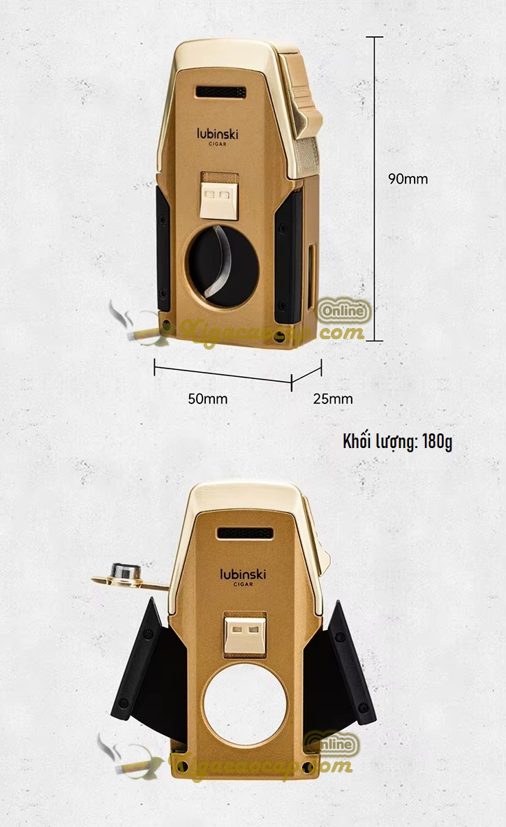 Kích thước của bật lửa khò Lubinski G67