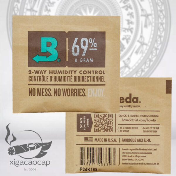 Gói Giữ ẩm Boveda 69% Kiểm soát độ ẩm 2 chiều - gói nhỏ 8g