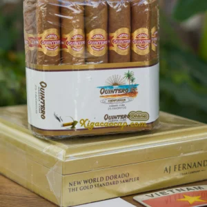 Xì gà Cuba Quintero Favoritos kèm gói ủ humidi-Zipbag – 4 điếu