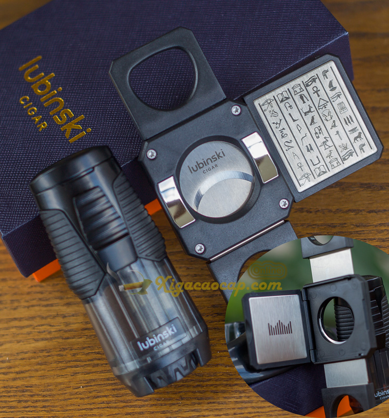 Dao cắt đặc biệt có phần giới hạn khoảng cách đắt đầu điếu. Mở ra khi cắt đôi điếu thuốc