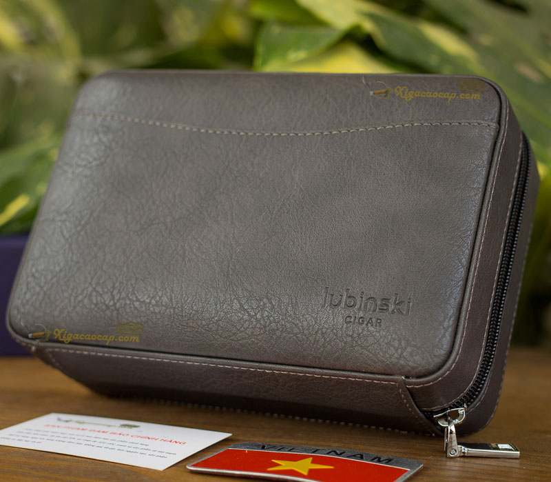Hộp đựng xì gà hoàn thiện bằng da, mang vẻ ngoài lịch lãm, bí ẩn và đẳng cấp