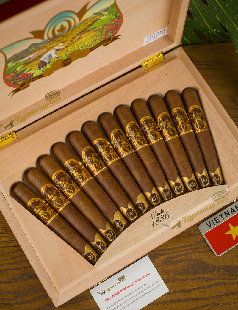xi ga oliva serie v 135th anniversary xếp quạt trong hộp đẹp mắt