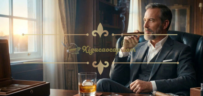 xì gà cao cấp được cuốn từ lá thuốc lên men tự nhiên