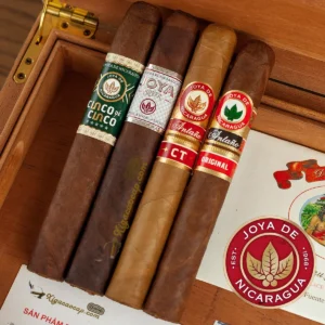 Bộ 4 Xì Gà Joya de Nicaragua Sampler – Cinco de Cinco, Silver, Antaño