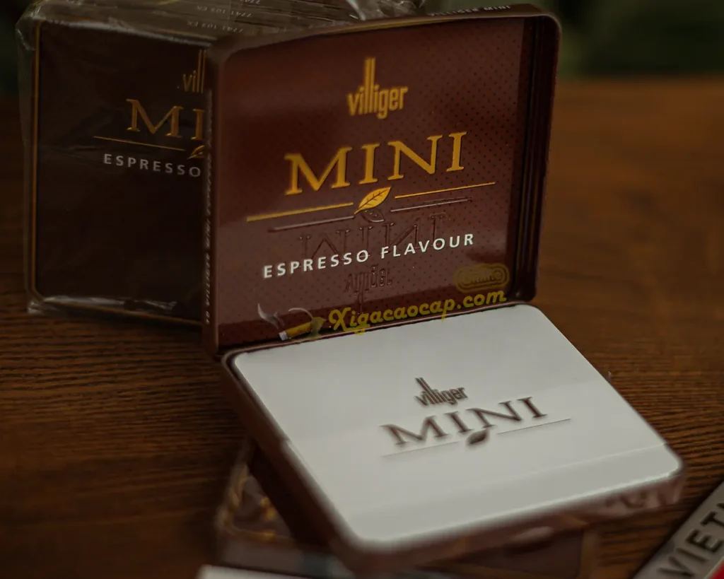 Xì gà Villiger Mini Espresso khi mở hộp