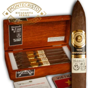 Xì gà Montecristo 1935 Anniversary Nicaragua No.2 hộp 4 điếu chính hãng cao cấp