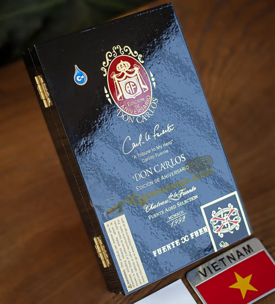 Hộp sơn mài Arturo Fuente Don Carlos Aniversario 2020 cao cấp