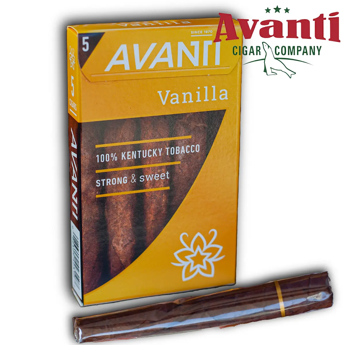 Xì gà Avanti Vanilla hộp 5 điếu nhập khẩu chính hãng từ Mỹ