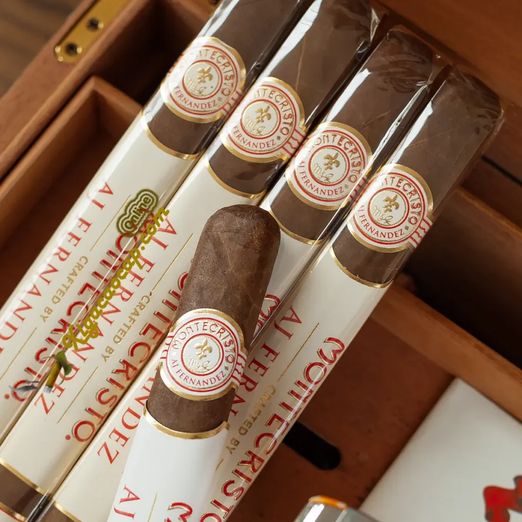 Logo xì gà montecristo và lá cigar Habano chất lượng cao