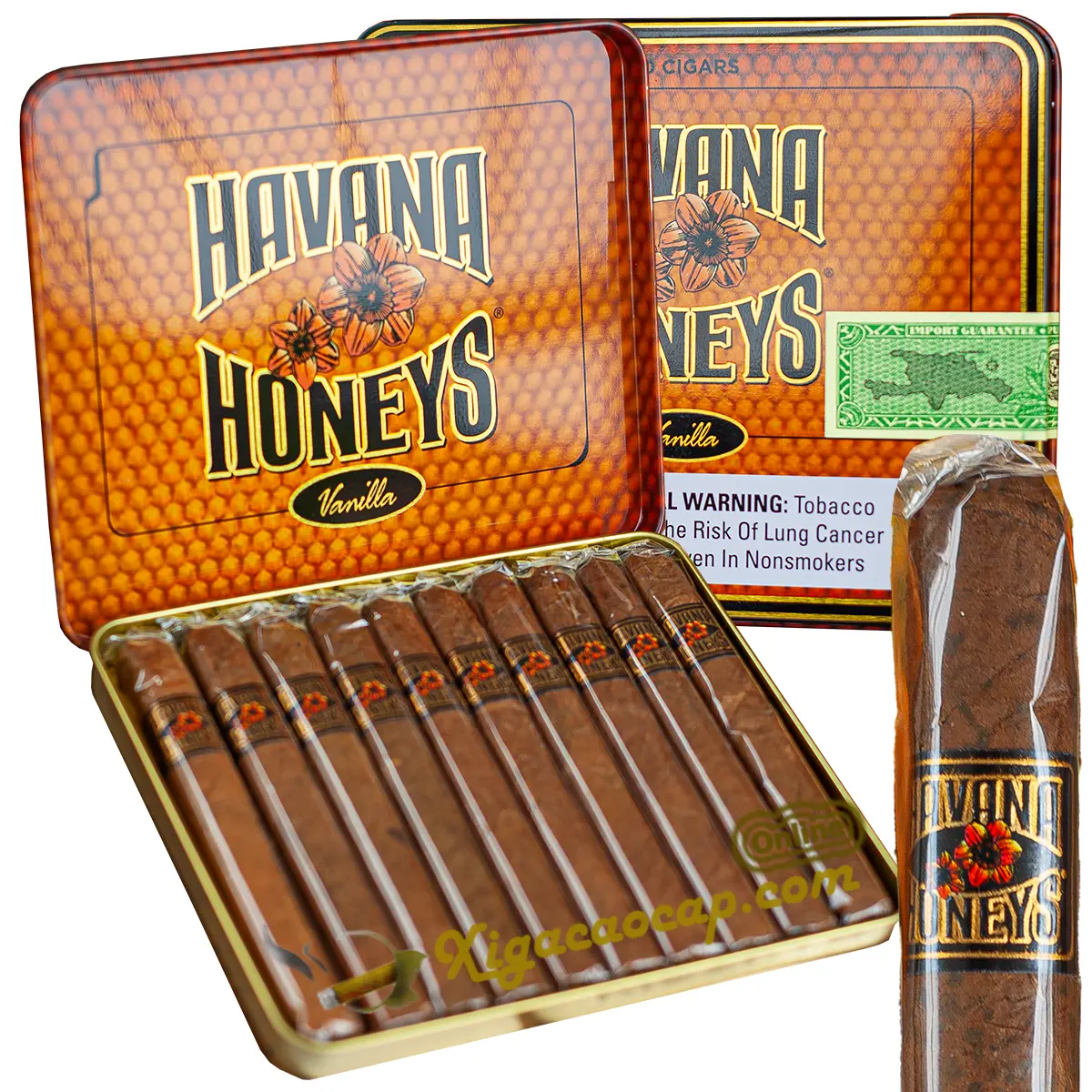 xì gà Havana Honeys Vanilla hộp thiếc 10 điếu chính hãng