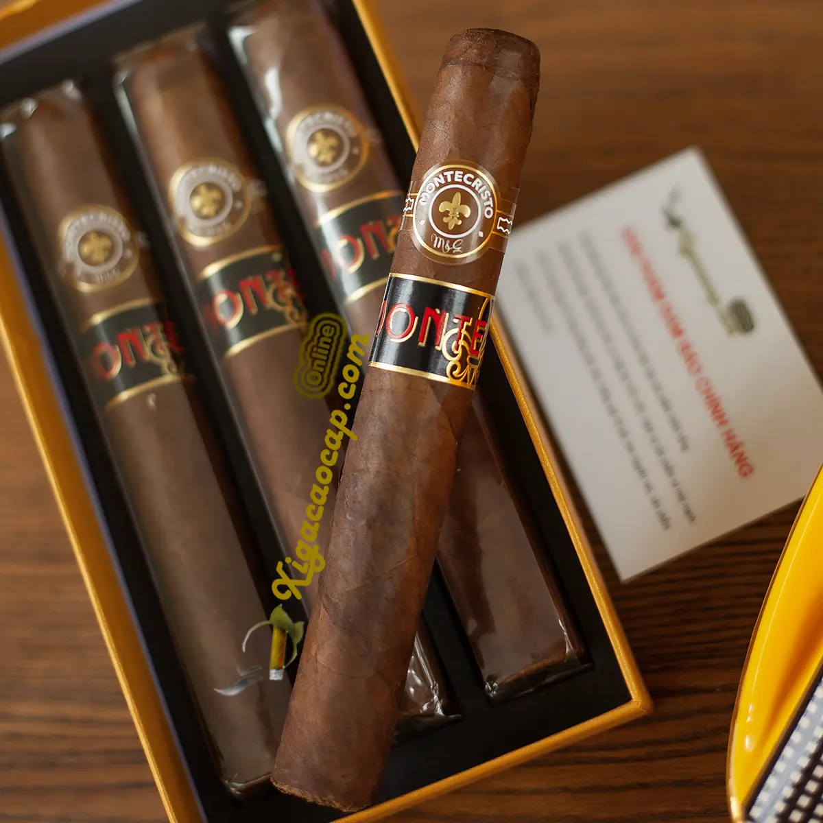 Điếu lẻ và hộp 3 điếu xì gà Monte by Montecristo Toro chính hãng