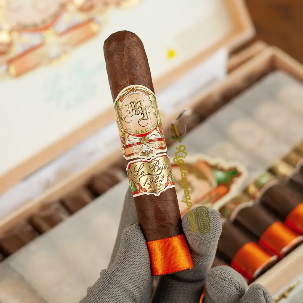 Trên tay thực tế điếu xì gà My Father Le Bijou 1922 Petit Robusto