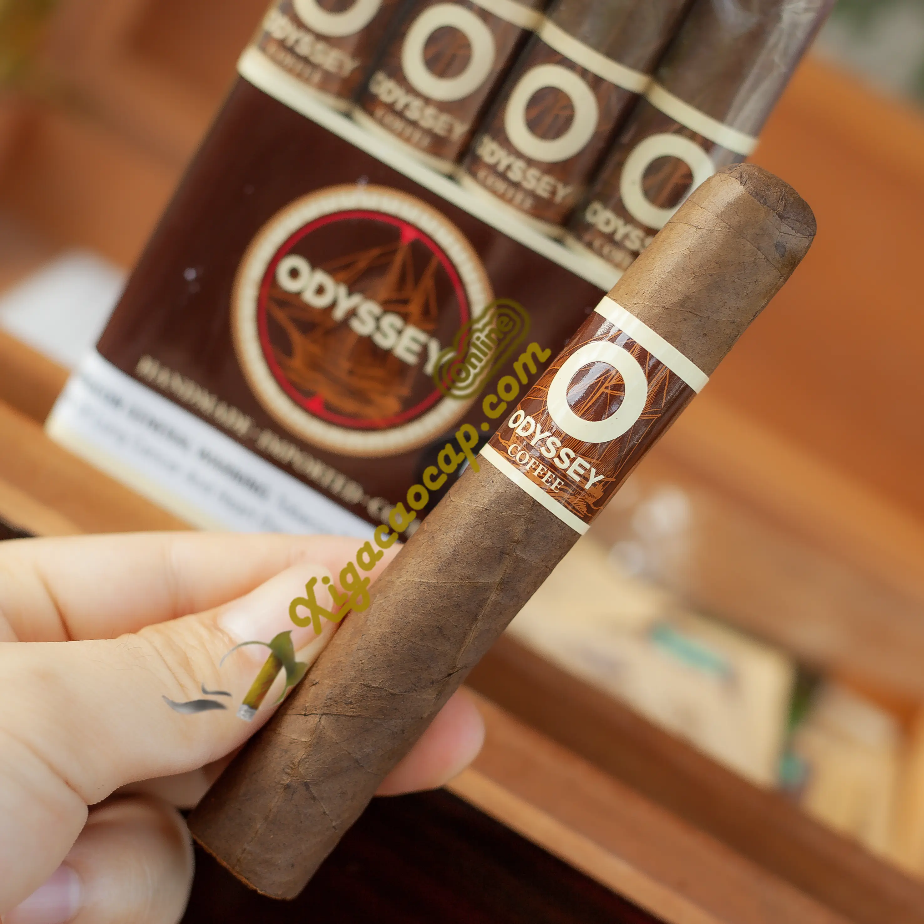 Xì gà Odyssey Coffee 1 điếu và nguyên gói flavored cigar coffee
