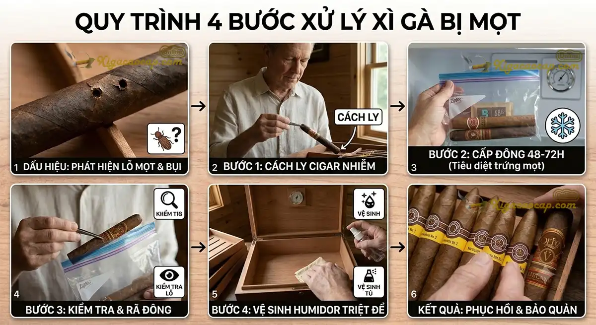Xì Gà Bị Mọt Có Hút Được Không? Cách Xử Lý Triệt Để Tại Nhà