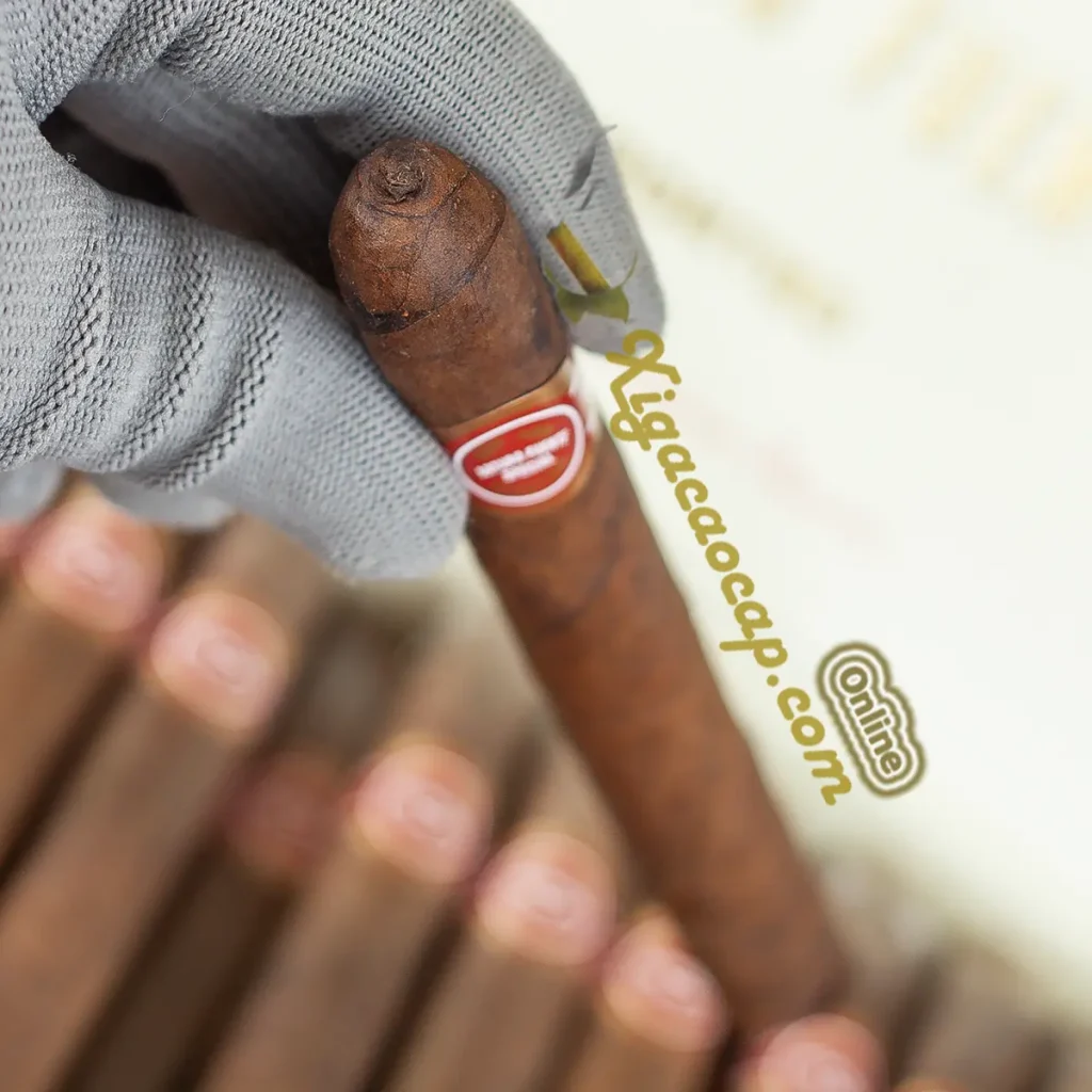 tiết đầu mũ thắt xoắn kiểu curly head của xì gà Arturo Fuente Deluxe