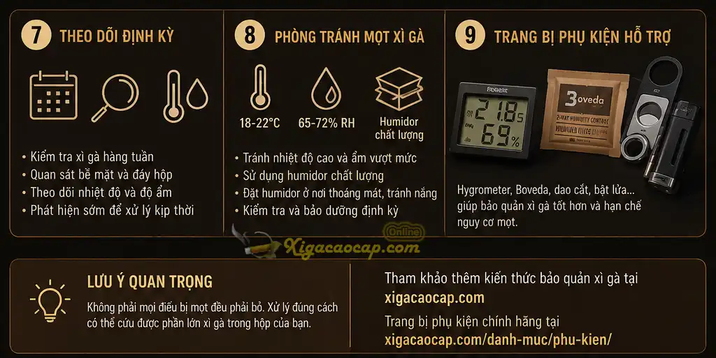 Quy Trình Cách Xử Lý Xì Gà Bị Mọt tiếp theo