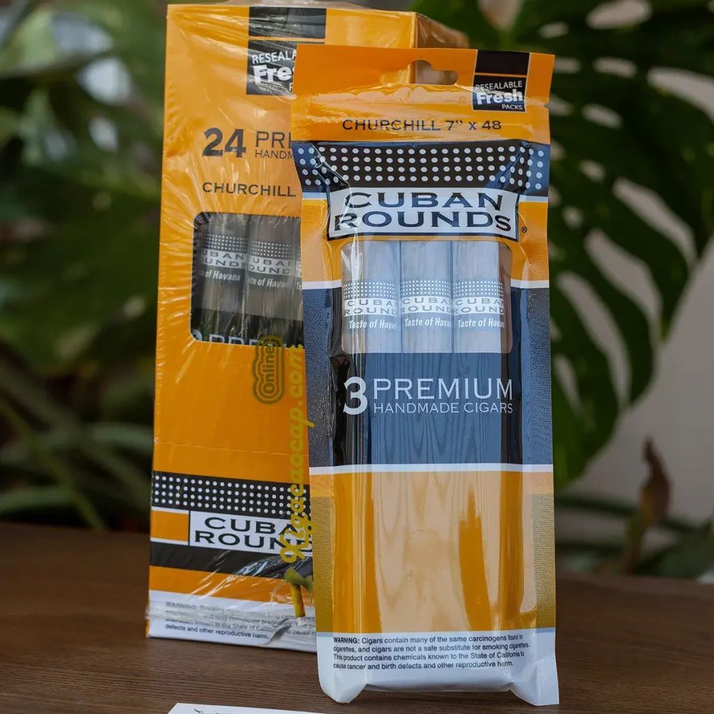 Gói xì gà giá rẻ Cuban Rounds Churchill Fresh Packs niêm phong