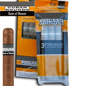 Xì gà Cuban Rounds Churchill Fresh Packs gói 3 điếu chính hãng