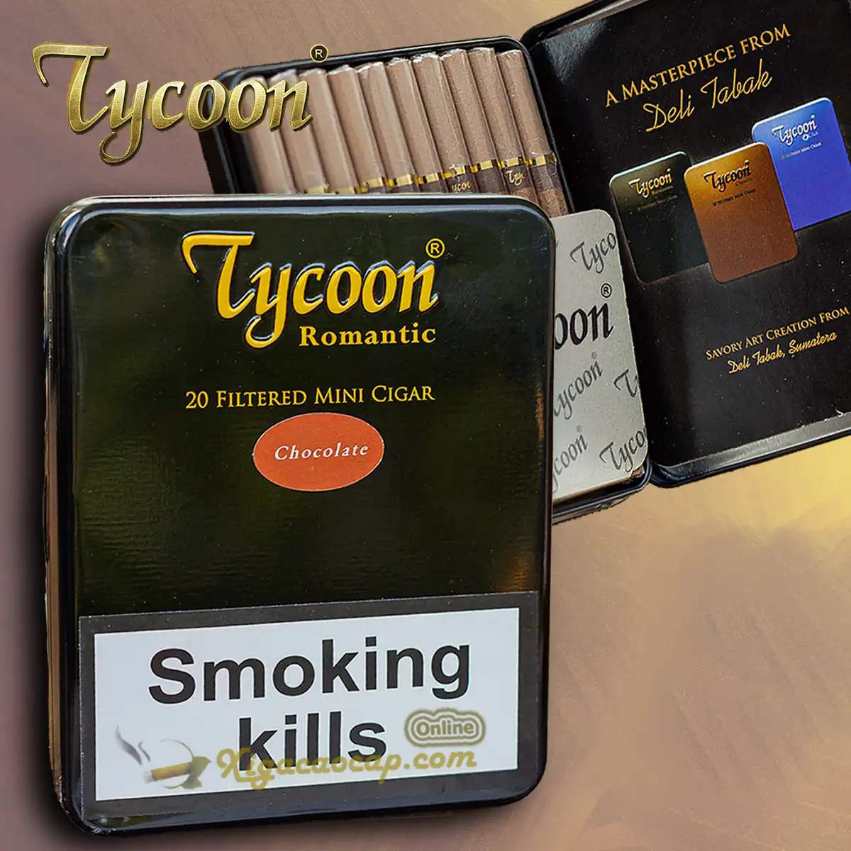 Xì gà Tycoon Mini Cigars Chocolate 20 điếu chính hãng