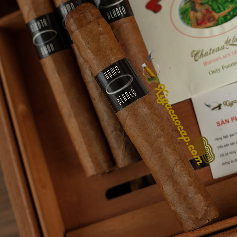 Chi tiet la quan va tem nhan xi ga Humo Blanco Gordo 1 dieu
