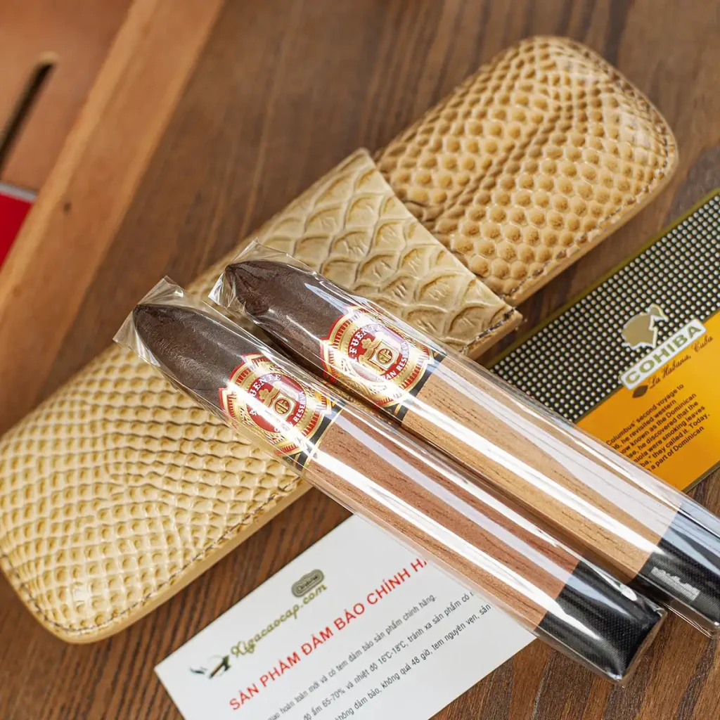 Chi tiet dieu cigar Arturo Fuente Belicoso boc tuyet tung xigacaocap.com