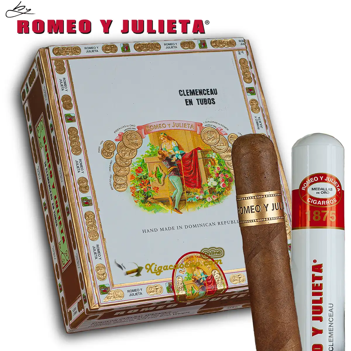 Xì gà Romeo Y Julieta 1875 Clemenceau En Tubo hộp 10 điếu cao cấp