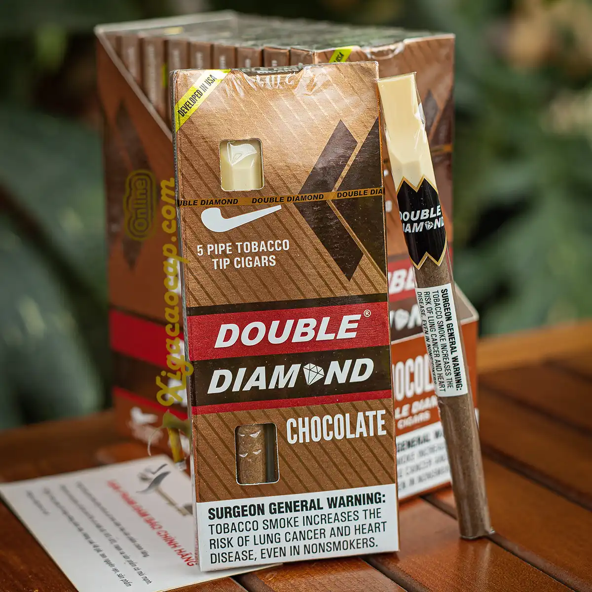 Chi tiet dieu xi ga sua mini Double Diamond vị chocolate va bao 5 dieu