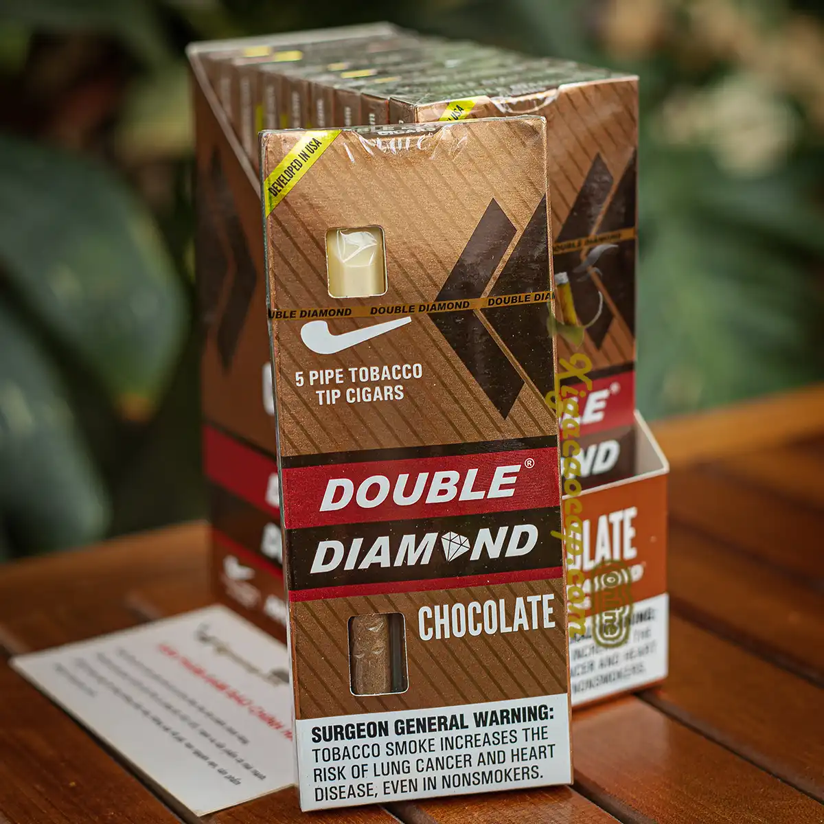 Bao 5 dieu xi ga Double Diamond Chocolate nho gon tien loi