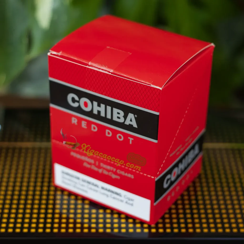 Cây xì gà Cohiba Red Dot Pequenos gồm 5 hộp thiếc 60 điếu