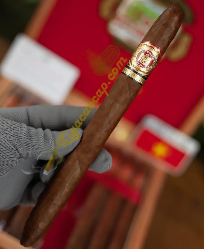 • Trên tay thực tế điếu xì gà Arturo Fuente Hemingway Masterpiece kích thước lớn 9 inch